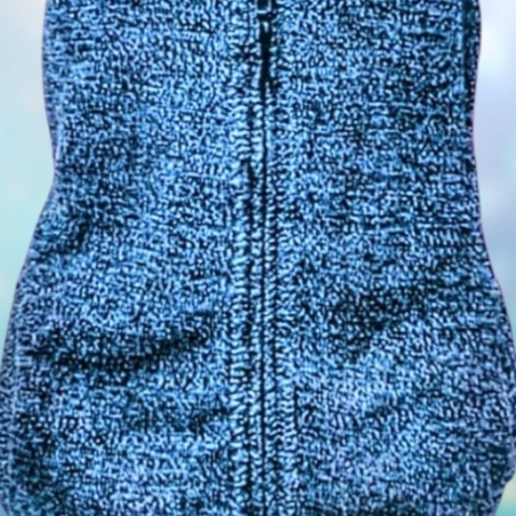 Longer Heavy Weight Sweater Sherpa Lined Hooded Vest with Pockets - Picture 4 of 6